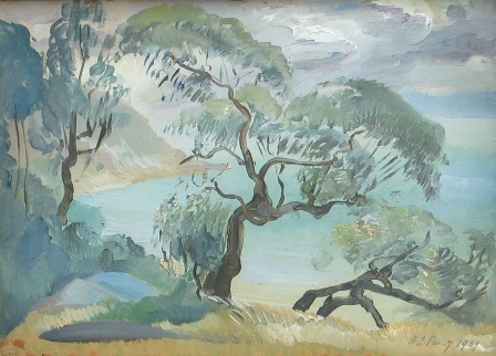 Appraisal: Adelaide Elizabeth Perry - Stormy Afternoon - Athol oil on