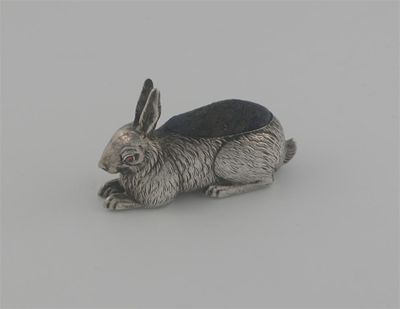 Appraisal: A resting hare with red set eyes by Henry Matthews