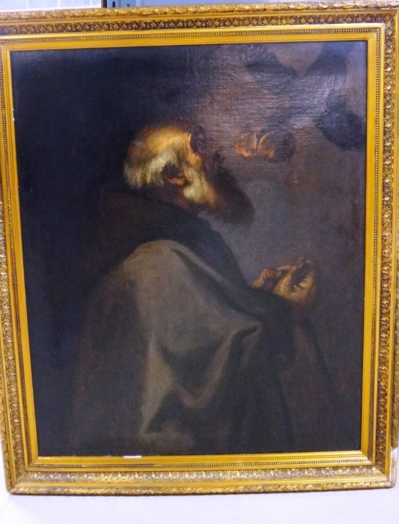 Appraisal: After Ribera The Prophet Elijah oil on canvas cm x