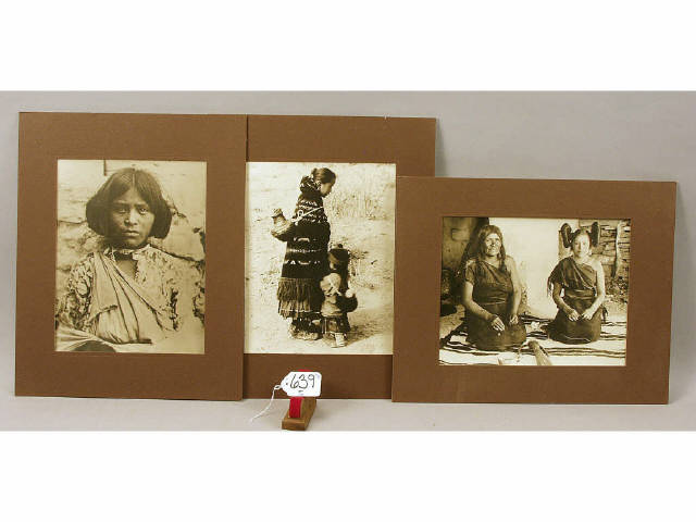 Appraisal: Collection of Zuni and Navajo black and white photos one