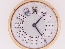 Appraisal: Illinois S J fancy dial decorated with playing cards This