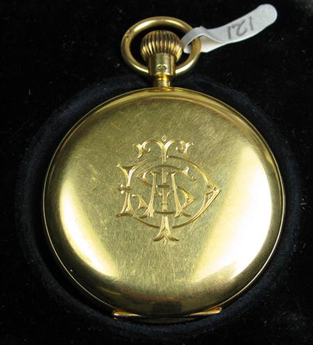 Appraisal: An ct gold cased keyless wind pocket watch the full