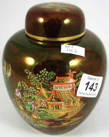 Appraisal: Carltonware Rouge Royale Ginger Jar and cover decorated with Pagoda