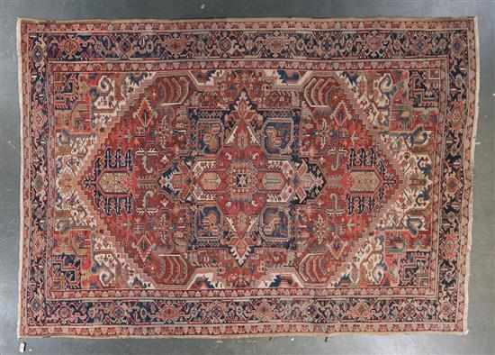 Appraisal: Semi-antique Herez carpet Persia circa x Estimate - Slight wear