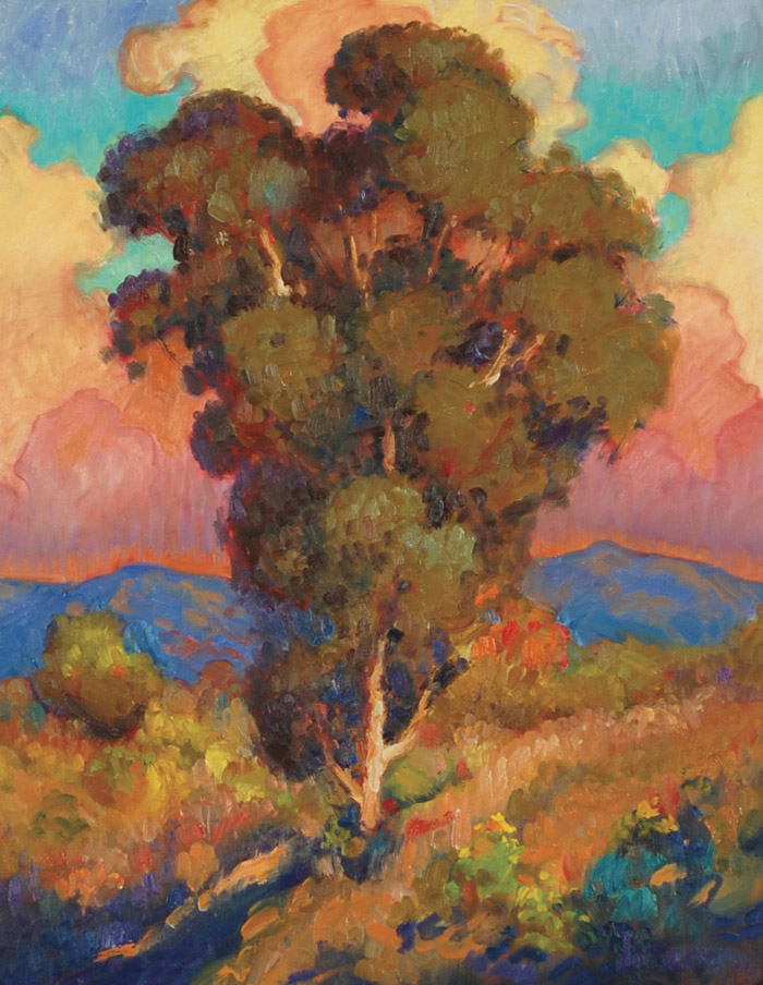 Appraisal: JAMES DUDLEY III SLAY OIL ON CANVAS California born Eucalyptus