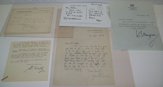 Appraisal: WRITERS Group of items Signed or Signed and Inscribed by