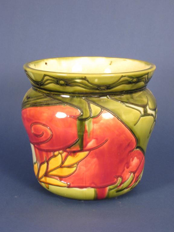 Appraisal: A Minton Jardiniere with Art Nouveau tube lined design in