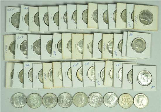 Appraisal: Kennedy Halves All silver Dates range - in various grades