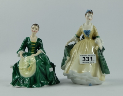 Appraisal: Royal Doulton lady figures Elegance HN and A Lady from