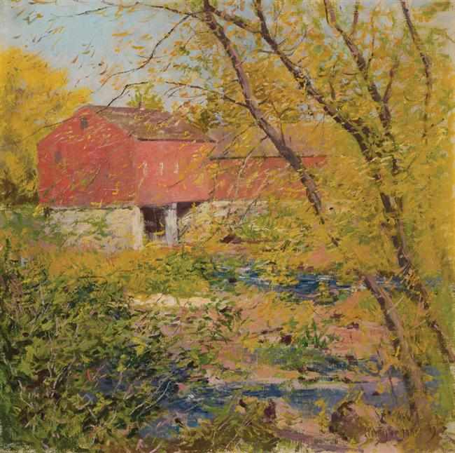 Appraisal: LEON FOSTER JONES American - The Old Mill Suncook River