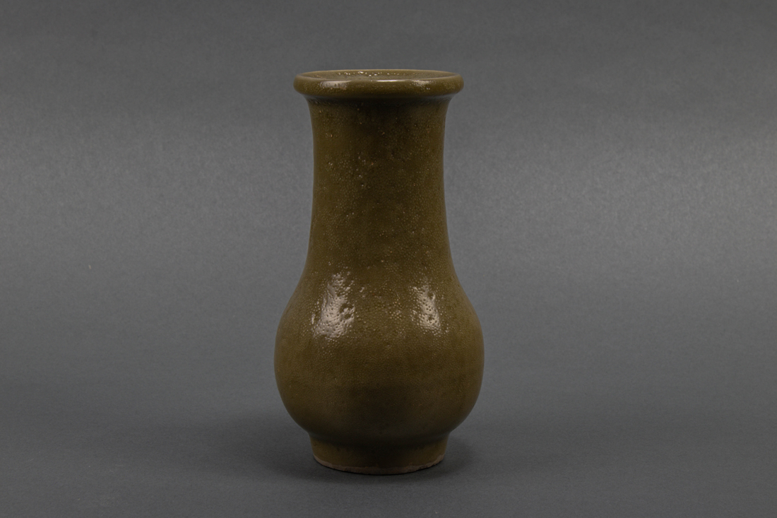 Appraisal: CHINESE LONGQUAN CELADON GLAZED VASE Chinese Longquan celadon glazed vase