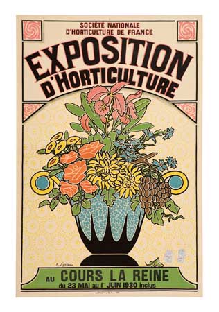 Appraisal: REMY LANDEAU - EXPOSITION D'HORTICULTURE x inches x cm Bedos