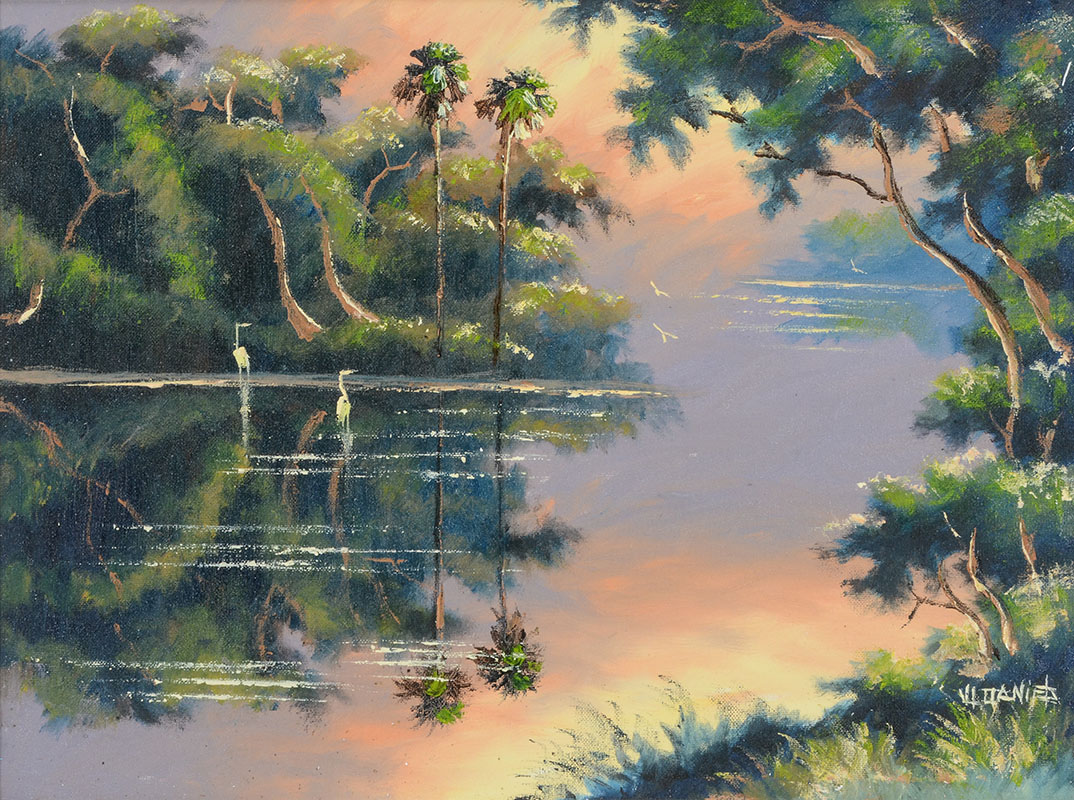 Appraisal: DANIELS Willie American th Century Florida Highwaymen St Lucie River