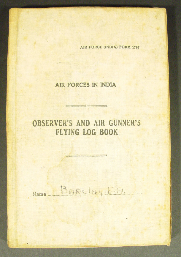 Appraisal: Military Air Forces In India flying log book for Air