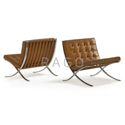 Appraisal: LUDWIG MIES VAN DER ROHE - KNOLL ASSOCIATES Pair of