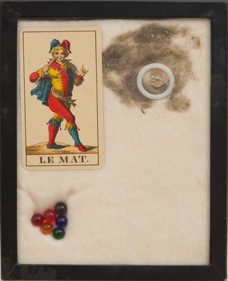 Appraisal: GEORGE BRECHT - LE MAT Mixed media with label from