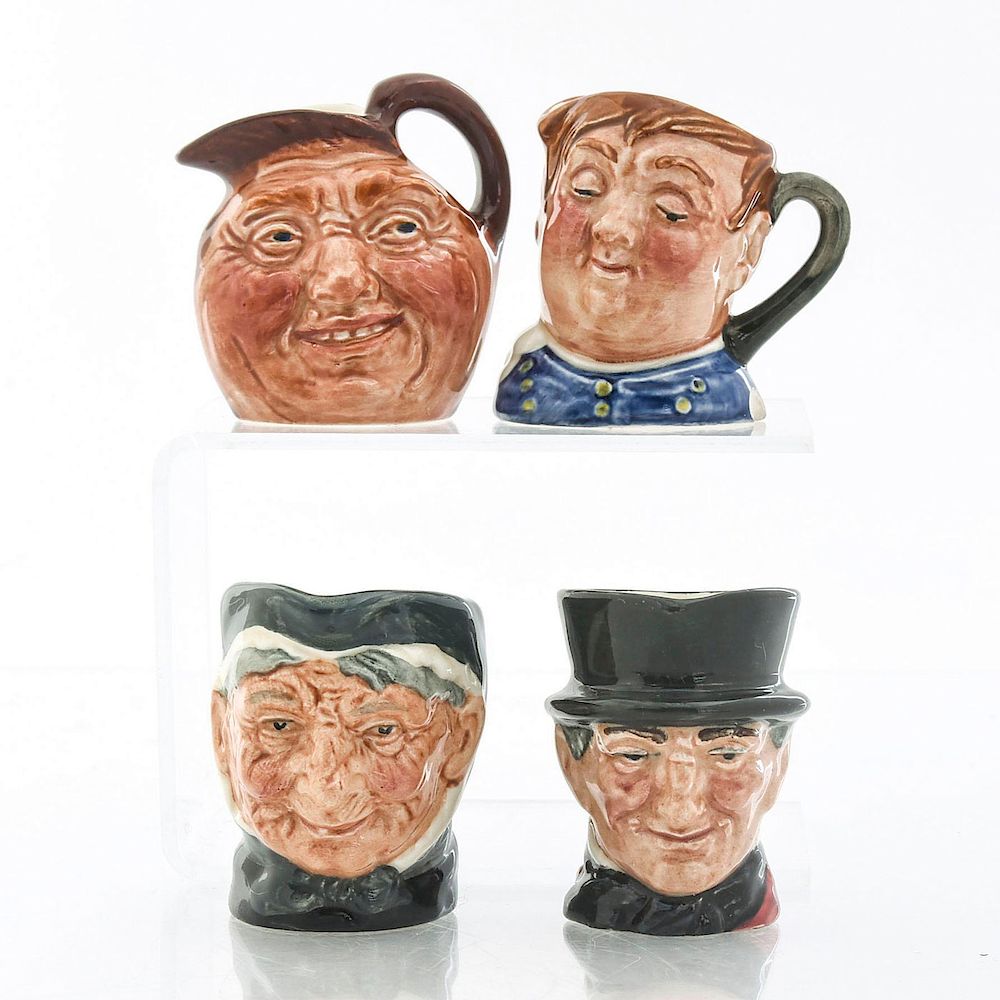 Appraisal: ROYAL DOULTON MINIATURE TOBY JUGS Royal Doulton backstamp on bottom