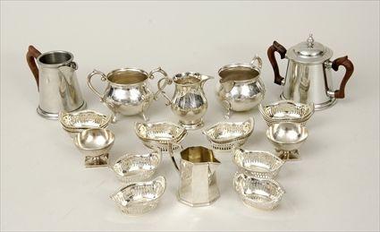 Appraisal: Assorted Silver Silverplate and Pewter Articles Including eighteen Gorham silver