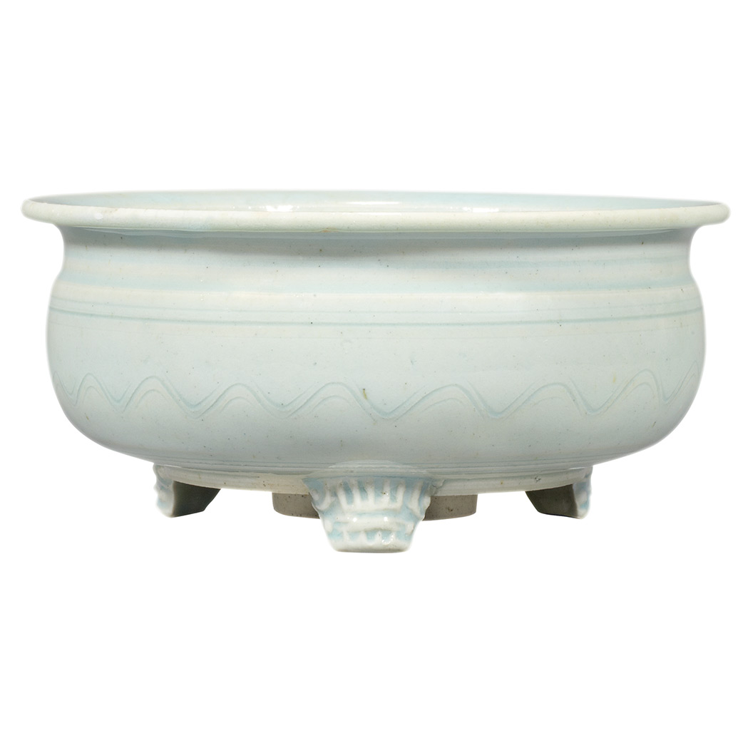 Appraisal: Chinese Qingbai Type Censer Probably th century The rounded body