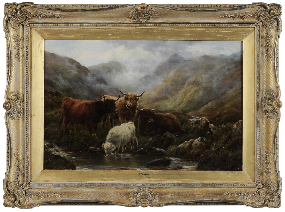 Appraisal: W H Watson British late- th early- th century Glencoe