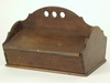 Appraisal: SILVERWARE CARRIER - th C walnut two compartment lift top