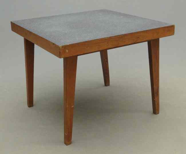 Appraisal: C 's Mid Century French table Top '' square ''