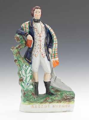 Appraisal: A Figure of Robert Burns The figure standing holding a