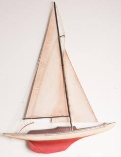 Appraisal: Curtis Jere Pond Boat Wall Sculpture Curtis Jere Pond Boat