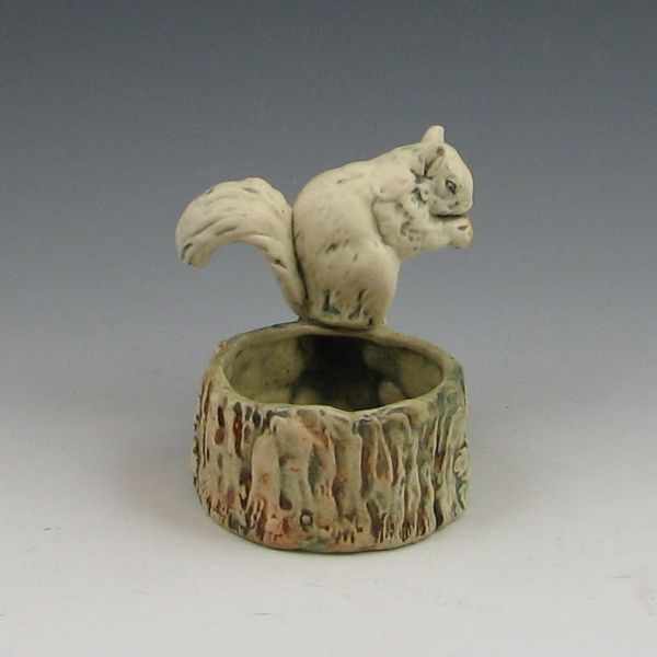 Appraisal: Rare Weller squirrel nut bowl Marked WELLER Mint '' tall