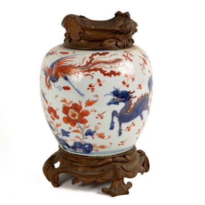 Appraisal: An th Century Chinese Imari vase with later European gilt