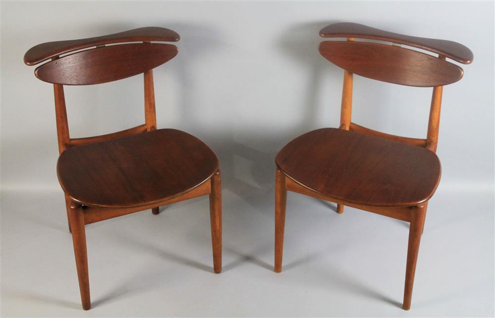 Appraisal: PAIR OF FINN JUHL FOR BOVIRKE TEAK CHAIRS FROM CHARLES