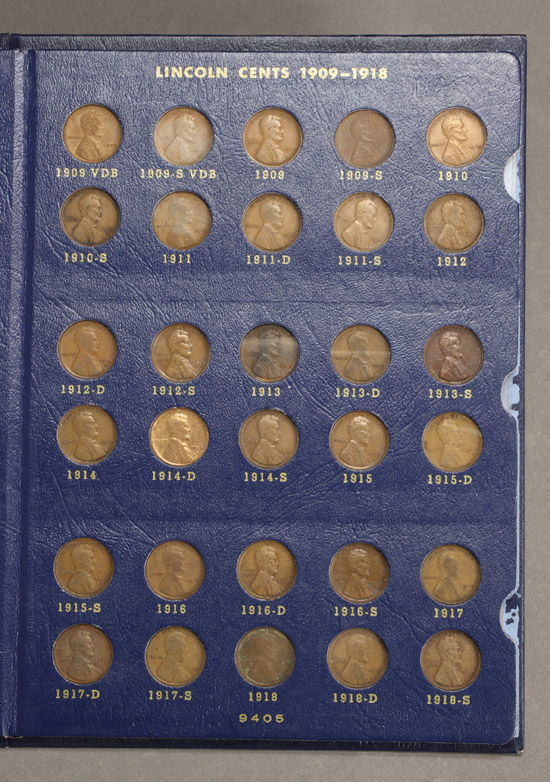 Appraisal: One Complete Volume of Lincoln Cents Dating from to including