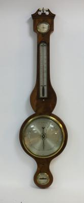 Appraisal: A th Century wheel barometer by C Camozzi Bicester fitted