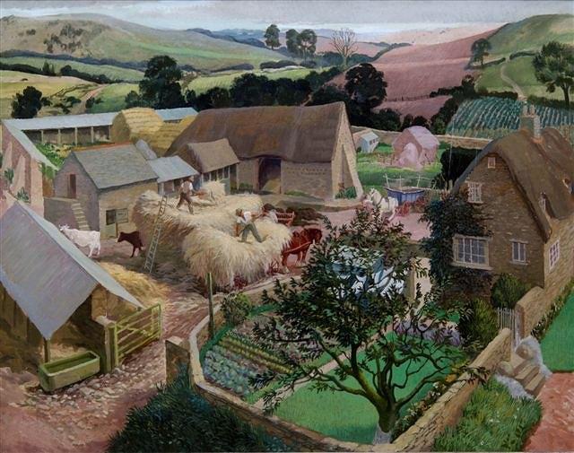 Appraisal: GERALD COOPER exh - - A busy farmyard inscribed in