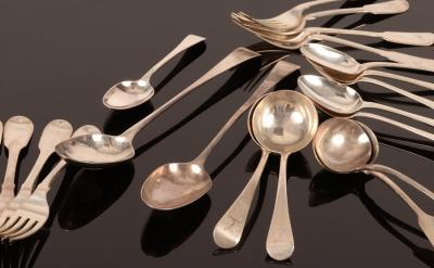 Appraisal: A quantity of silver flatware bearing the crest of Baker