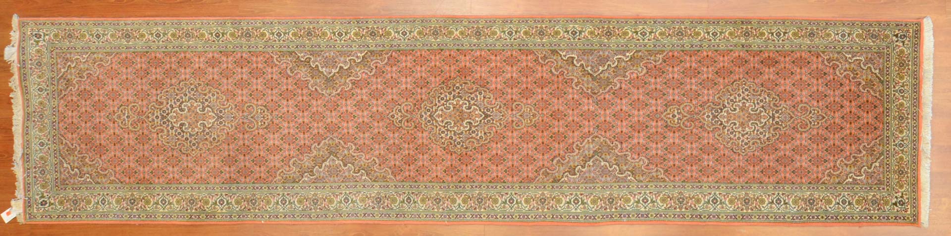 Appraisal: Persian Tabriz runner approx x Iran modern Condition -line quality