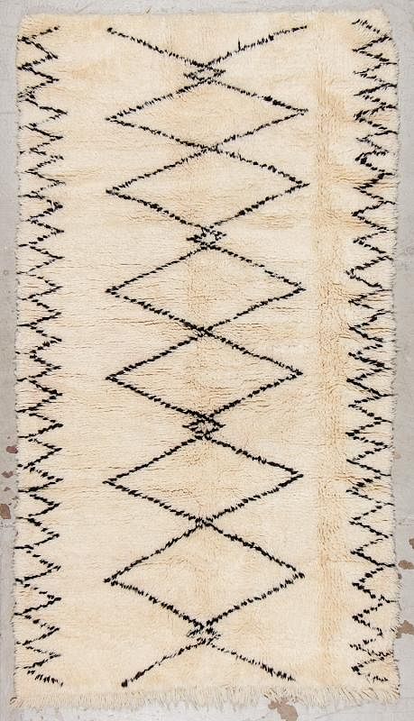 Appraisal: Modern Beni Ourain Rug ' '' x ' '' Modern