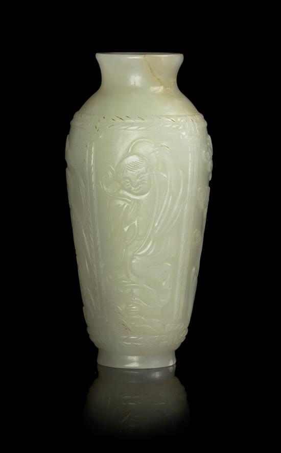 Appraisal: Sale Lot A Small Celadon Jade Vase of an even