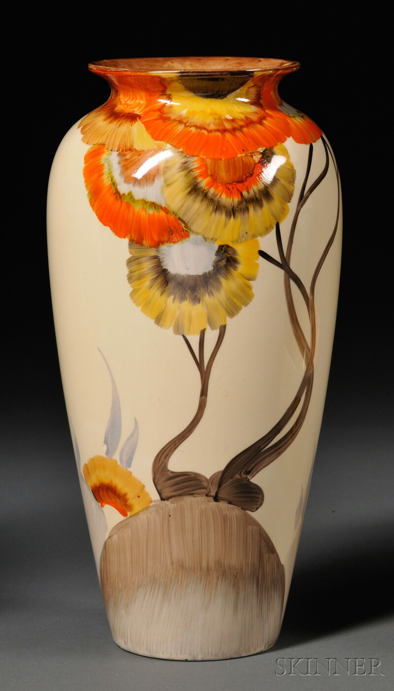 Appraisal: Clarice Cliff Bizarre Ware Vase England th century Wilkinson Ltd