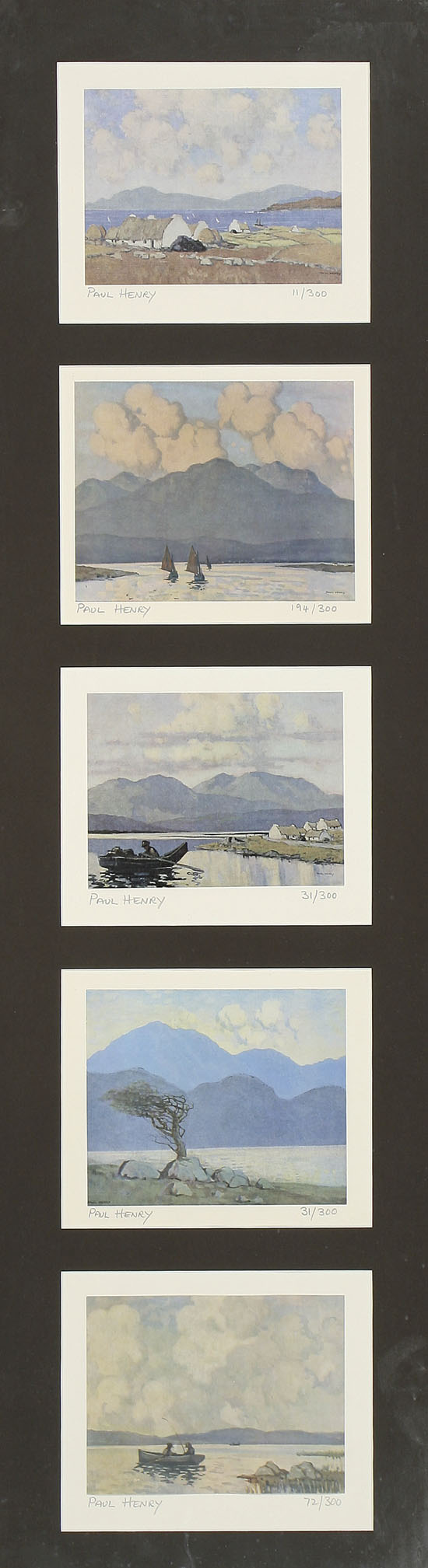 Appraisal: After Paul Henry Irish - Mountain Lake Views Group of