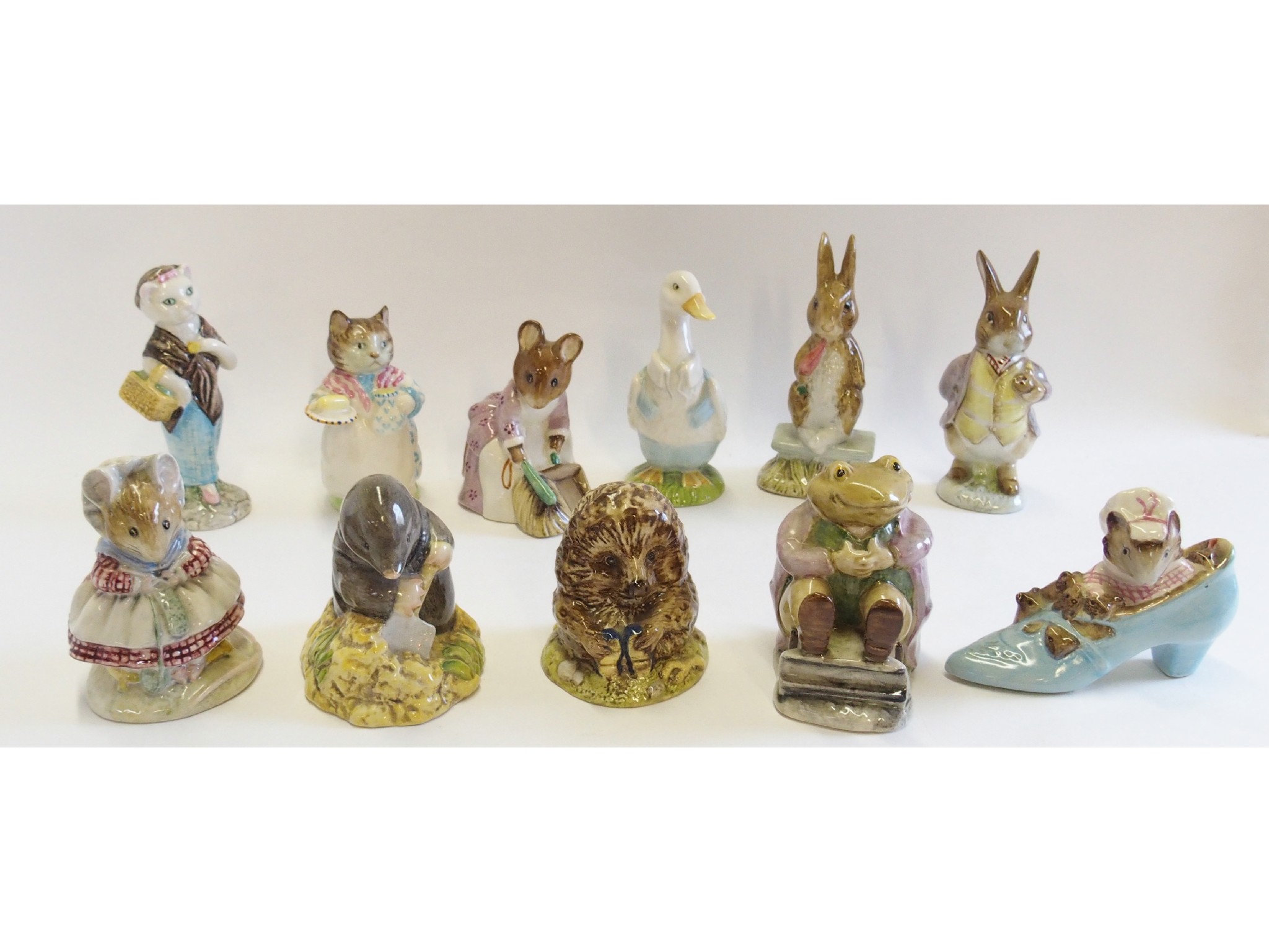 Appraisal: Eleven Beswick Beatrix Potter pottery figures