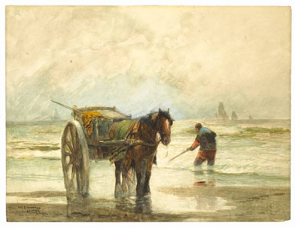 Appraisal: n a William Ritschel German American - Clam Digger and