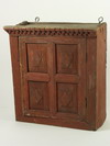 Appraisal: WALL CABINET - Primitive th C one door wall mounted