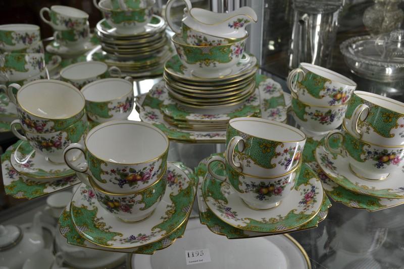 Appraisal: AYNSLEY HAND TOUCHED AFTERNOON TEA SET FOR EIGHT WITH EXTRAS