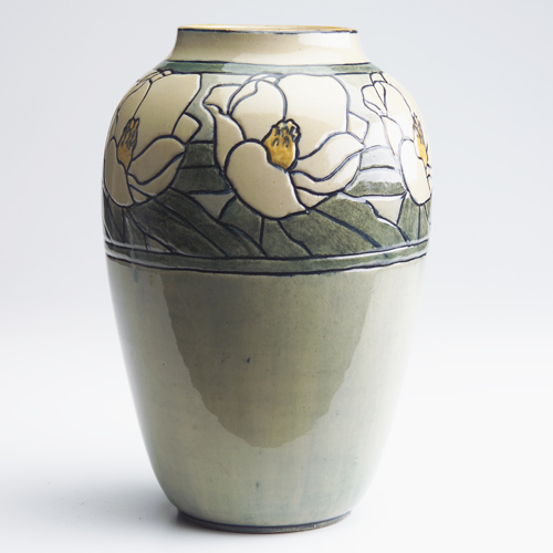 Appraisal: NEWCOMB COLLEGE Early and large vase incised by Harriet Joor