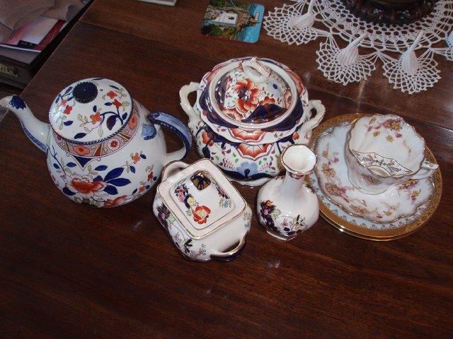 Appraisal: A Burleigh Ware Japonica pattern teapot and sundry decorative tea