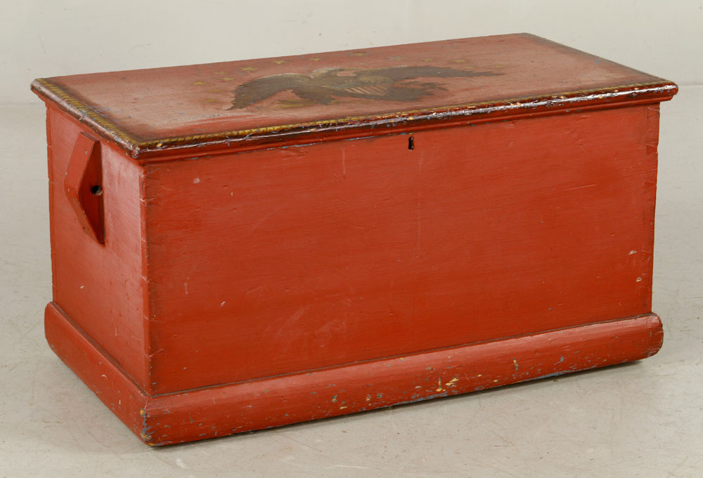 Appraisal: - Dovetailed Six Board Chest Dovetailed six board chest top