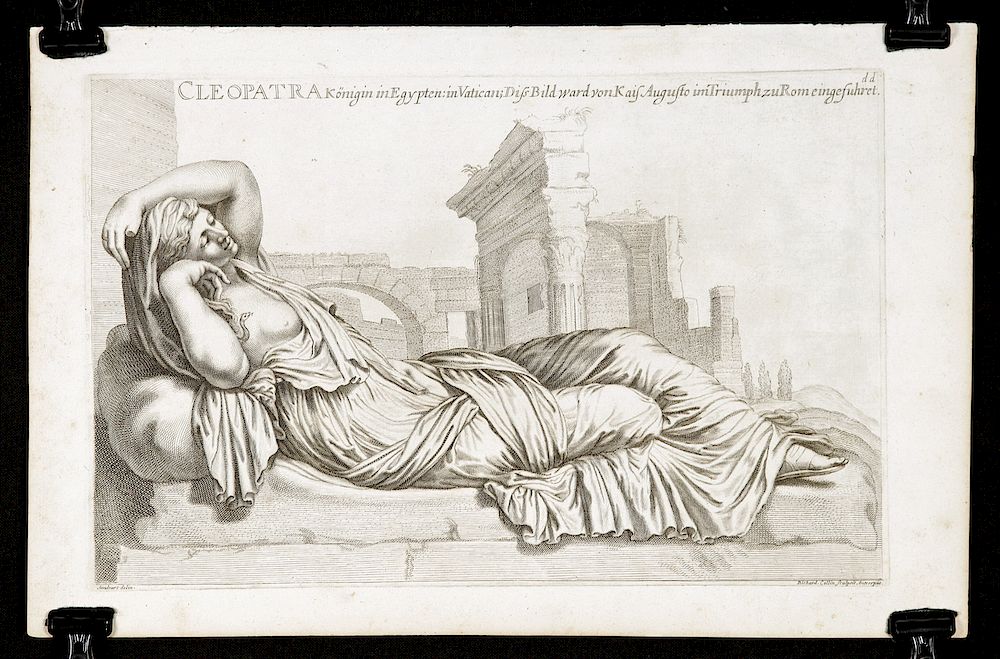 Appraisal: th C Engraving of Cleopatra by Sandrart and Collin A