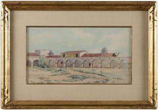 Appraisal: Elmer Wachtel View of Mission San Juan Capistrano signed and