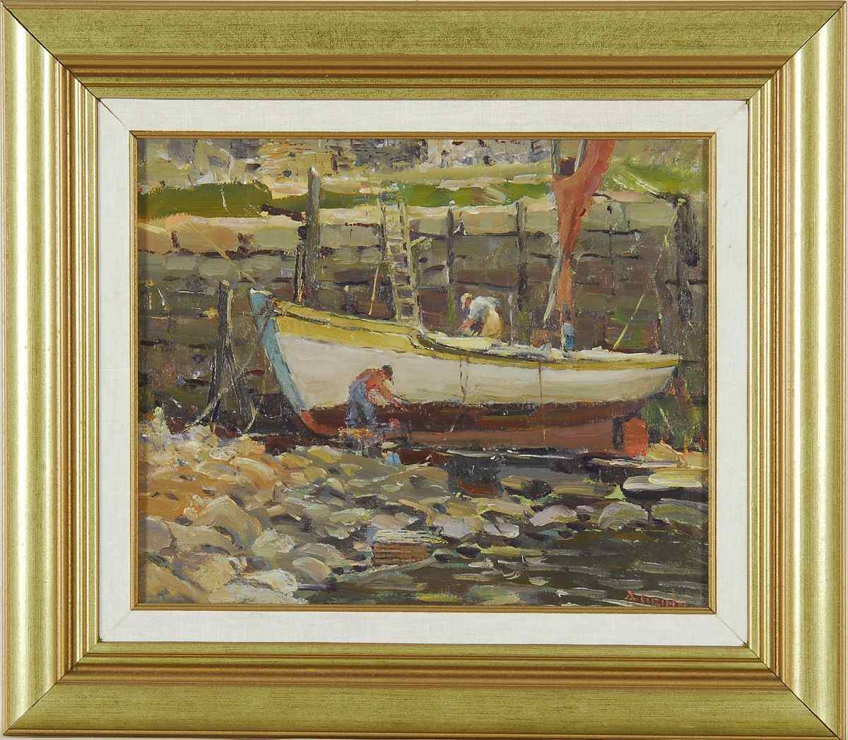 Appraisal: ANTONIO CIRINOAmerican - Readying for Sea'' Signed lower right ''A